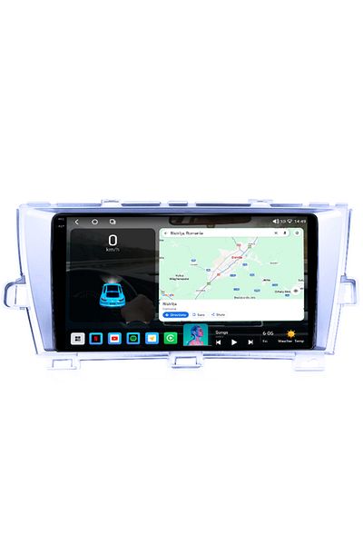 navi-it Navigatie dedicata Toyota Prius 2009-2015 (Silver), 4GB RAM 64GB ROM, Octacore, Android 14, Display