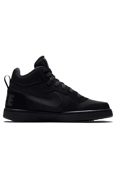 Nike Court Borough Mid Leather Womens Sneaker Genuine Leather Women's Casual Sports Shoes Black