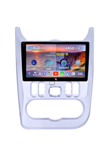 navi-it Navigatie dedicata Renault&Dacia, 4GB RAM 64GB ROM, Octacore, Android 14, Display QLED 1K 9", Carpla