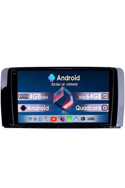 navi-it Navigatie dedicata Mercedes R Class W251 2005-2017, 4GB RAM 64GB ROM, Quadcore, Android 14, Display