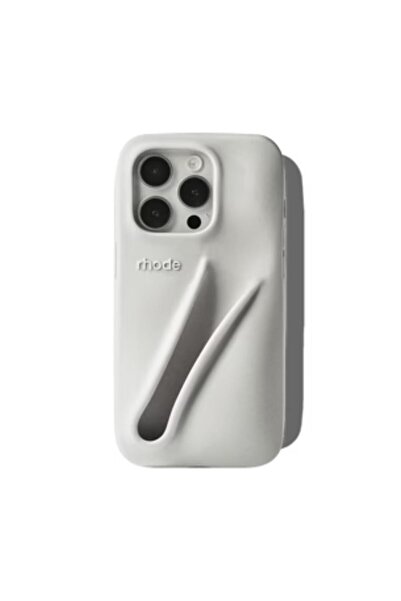 rhode رود هايلي كفر جوال حامل لمرطب الشفاه - سلفر ايفون 16