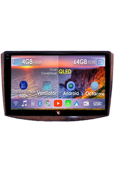 navi-it Navigatie dedicata Volkwagen Passat B6/B7 Brown, 4GB RAM 64GB ROM, Octacore, Android 14, Display QLE