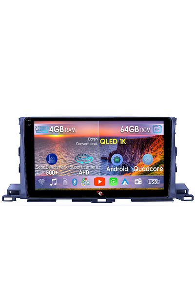 navi-it Navigatie dedicata Toyota Highlander 2014-2018, 4GB RAM 64GB ROM, Octacore, Android 14, Display QLED