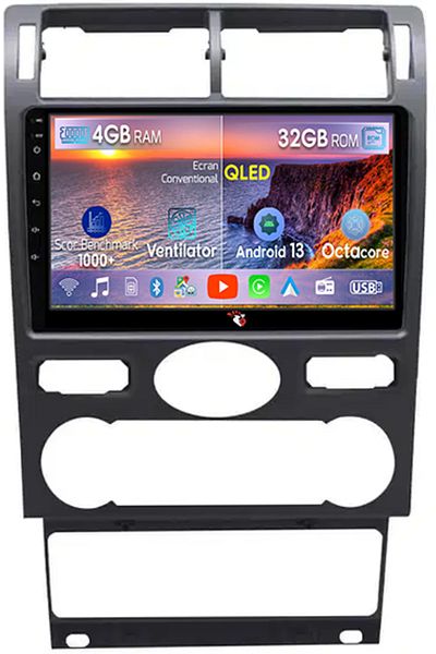 navi-it Navigatie dedicata Ford Mondeo 3 2000-2007, 4GB RAM 32GB ROM, Android 13, Display 9 " , Internet ,Ap