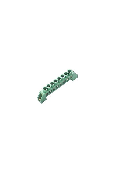 flores Electrical terminal block, green, 8 holes