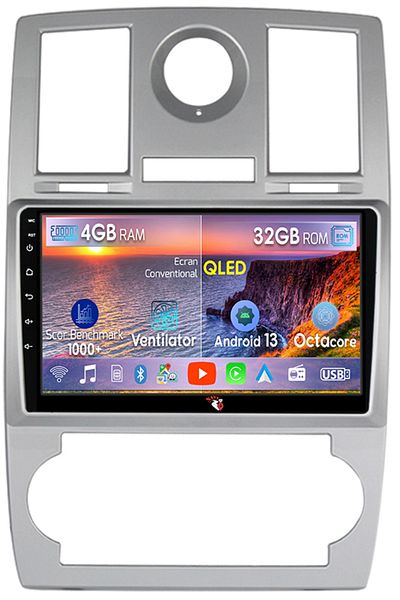 navi-it Navigatie dedicata Chrysler 300C 2004-2011, 4 GB RAM 32 ROM, Android 13, Display QLED, 9",DSP, Carpl