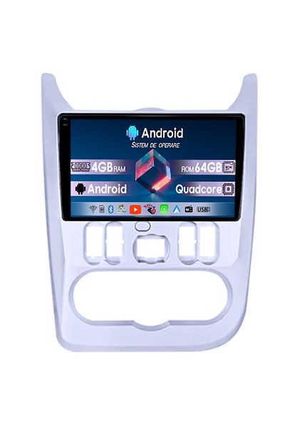 navi-it Navigatie dedicata Dacia&Renault, 4GB RAM 64GB ROM, Octacore, Android 14, Display QLED 1K 9", DSP, C