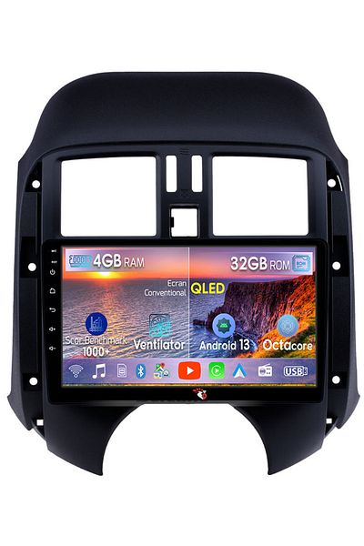 navi-it Navigatie dedicata Nissan Sunny 2011, 4 GB RAM 32 ROM, Android 13, Display QLED, 9", DSP, Carplay, A