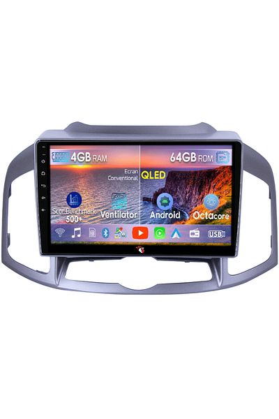 navi-it Dedicated navigation Chevrolet Captiva 2012-2017, 4GB RAM 64GB ROM, Octacore, Android 13, QLED Display