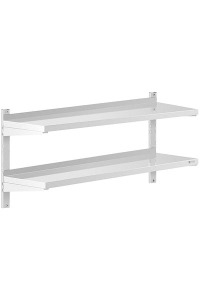 Royal Catering Raft dublu reglabil pentru catering, din oțel, 120 x 40 cm