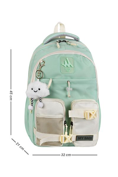great bags Korean Style Water Resistant Large Size Multi Pocket Unisex Middle School, High School School Backpack Ultra Luxury