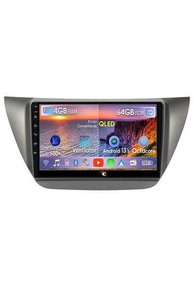 navi-it Navigatie dedicata Mitsubishi Lancer IX 2006-2010,4GB RAM 64GB ROM, Octacore, Android 13, Display QL