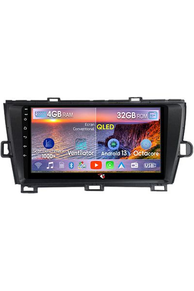 navi-it Navigatie dedicata Toyota Prius 2009-2015, 4 GB RAM 32 ROM, Android 13, Display QLED, 9", DSP, Carpl