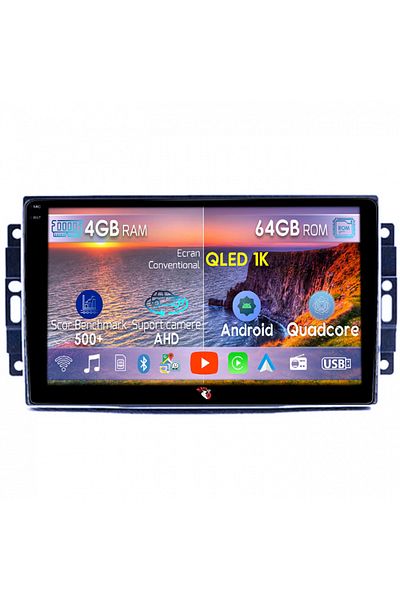 navi-it Dedicated navigation for Dodge Avenger/Challenger 3/Charger/Dakota/Duragno/Nitro, 4GB RAM 64GB ROM, Octaco