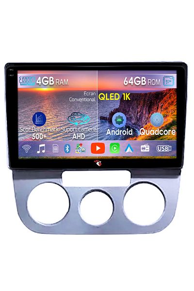 navi-it Navigatie dedicata Volkswagen Jetta 5 2005-2010, 4GB RAM 64GB ROM, Octacore, Android 14, Display QLE