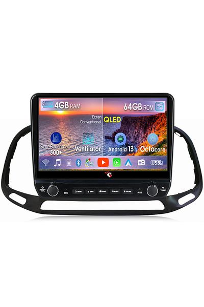 navi-it Dedicated navigation Doblo 2015-2019 with rotary buttons model 2024, 4 GB RAM 64 ROM, Quadcore, Android