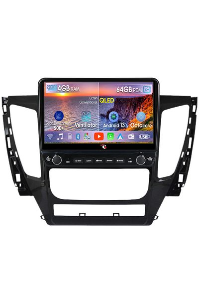 navi-it Dedicated navigation for Mitsubishi Pajero 2016-2018 with rotary buttons model 2024, 4 GB RAM 64 ROM, Quad