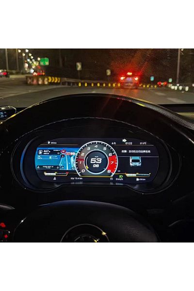 navi-it FULL HD digital electronic clock compatible with Golf 7 2013-2019, 12.3", Resolution 1920*1080, System d
