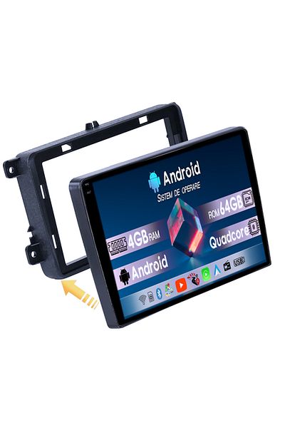 navi-it Navigatie dedicata VW Golf 5 2004-2010, 4GB RAM 64GB ROM, Octacore, Display 10" QLED 1K, Carplay, An
