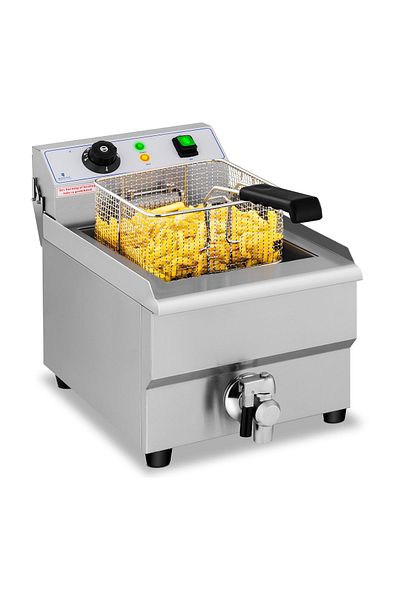 Royal Catering Friteuză electrică cu robinet, 230 V, 3500 W, 16 L