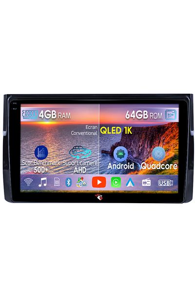 navi-it Dedicated navigation Skoda Kodiaq 2016-2018, 4GB RAM 64GB ROM, Octacore, Android 14, Display QLED 1K 9