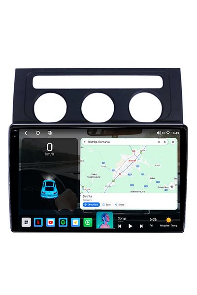 navi-it Navigatie dedicata VW Touran 2003-2015, 4GB RAM 64GB ROM, Octacore, Android 14, Display QLED 1K 9",
