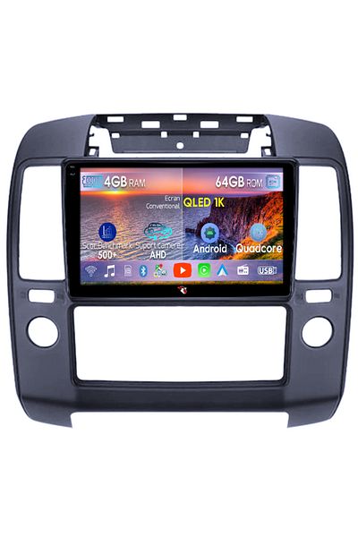 navi-it Navigatie dedicata ​Nissan Navara 2004-2010, 4GB RAM 64GB ROM, Octacore, Android 14, Display QLED 1K