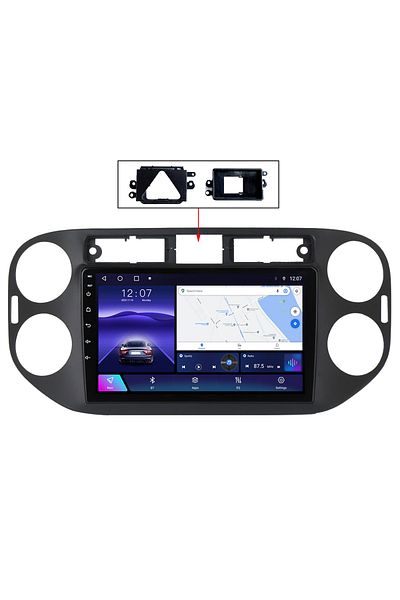 navi-it Navigatie dedicata Volkswagen Tiguan 2007-2016, Golf 5/6+, 4 GB RAM 32 ROM, Android 14, Display QLED