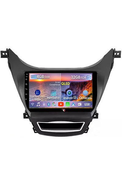 navi-it Dedicated navigation for Hyundai Elantra 2011-2016, 4GB RAM 32GB ROM, Octacore, Android 14, QLED 9 Display