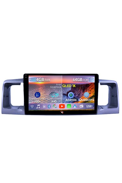 navi-it Navigatie dedicata Toyota Corolla 2000-2004, 4GB RAM 64GB ROM, Octacore, Android 14, Display QLED 1K