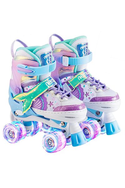 Elindor Adjustable rollers for children and adults, silicone light wheels, L 38-41, Sirena model