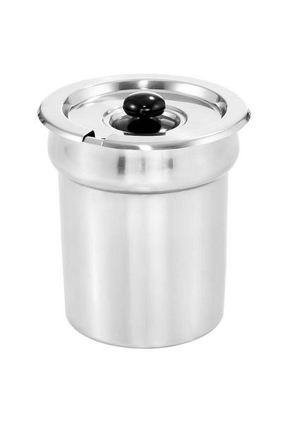 Royal Catering Wkład garnek z pokrywką stalowy do bemaru podgrzewacza do zupy 3.8L