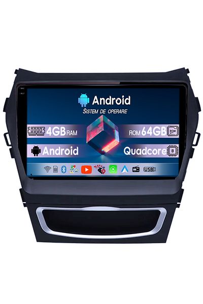 navi-it Navigatie dedicata Hyundai Santa Fe ix 45 2012-2017, 4GB RAM 64GB ROM, Quad Core, Display 9" QLED 1K