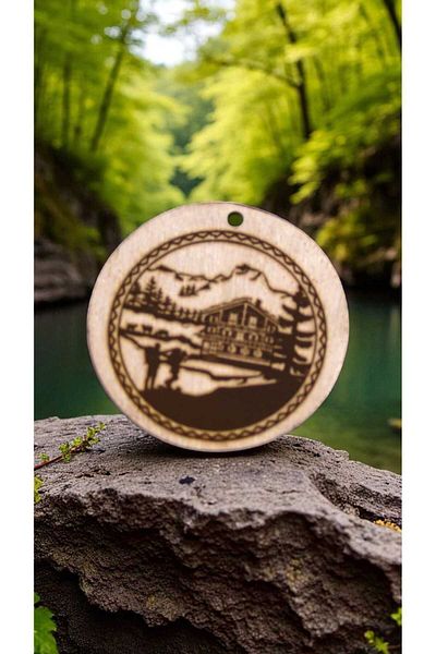 yerlikaya bakır Natural Landscape Pure Copper Necklace