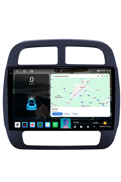 navi-it Dedicated navigation Dacia Spring after 2021, 4GB RAM 64GB ROM, Octacore, Android 14, QLED 1K 9 Display