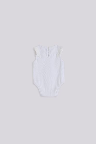 GB Baby Baby Girl White Body and Shorts Set