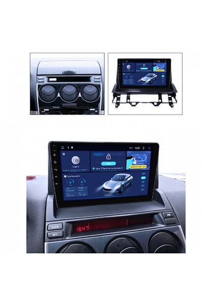 navi-it Navigatie dedicata Mazda 6 2002-2008, 4GB RAM 64GB ROM, Quad Core, Display 9" QLED 1K, Carplay, Andr