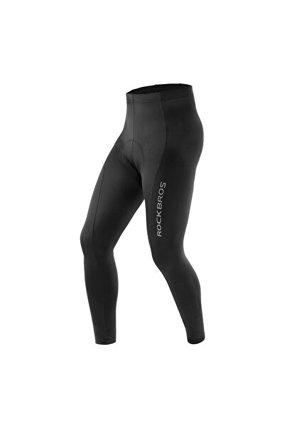 shumee Pantaloni de ciclism lungi, respirabili, cu burete, mărimea L - negri