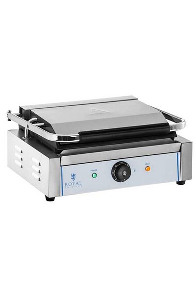 Royal Catering Kontakt grill kontaktowy dwustronny gładki PANINI 2200W 230V Royal Catering