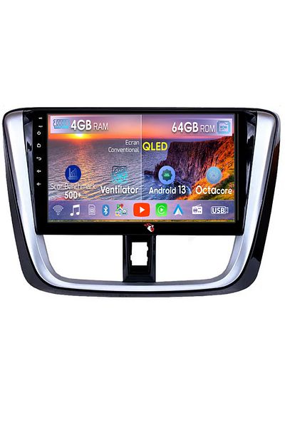 navi-it Navigatie dedicata Toyota Yaris ( 2014 + ), 4GB RAM 64GB ROM, Octacore, Android 13, Display QLED 10"