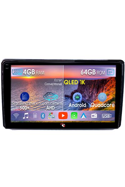 navi-it Dedicated navigation for Fiat Viaggio/Ottimo, 4GB RAM 64GB ROM, Octacore, Android 14, 9" QLED 1K display