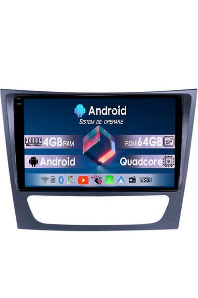 navi-it Navigatie dedicata Mercedes Benz W211, 4GB RAM 64GB ROM, Octacore, Android 14, Display QLED 1K, 9",