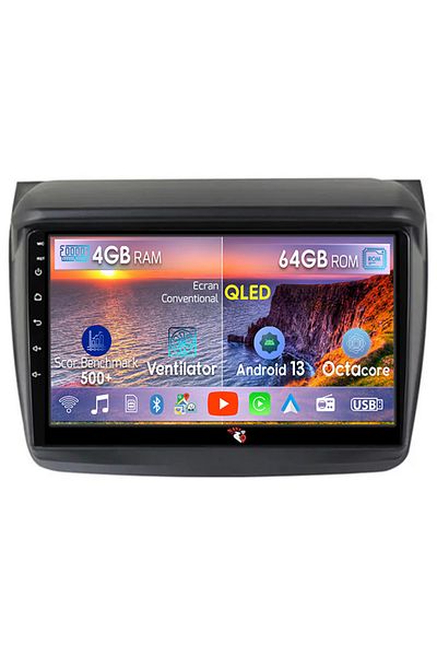 navi-it Navigatie dedicata Mitsubishi L200 2008-2016, 4GB RAM 64GB ROM, Octacore, Android 13, Display QLED 9