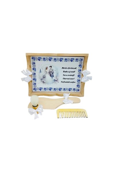 OEM Groom's cooking tray set, 3 pieces, traditional personalized no. 4