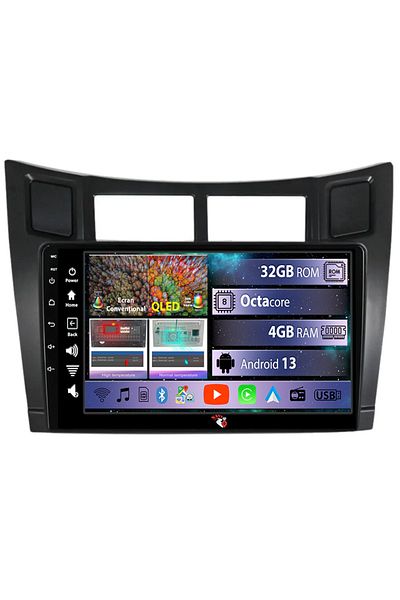 navi-it Navigatie dedicata Toyota Yaris 2005-2012, 4GB RAM 32GB ROM, Android 13, Display 9 " , Internet, Apl