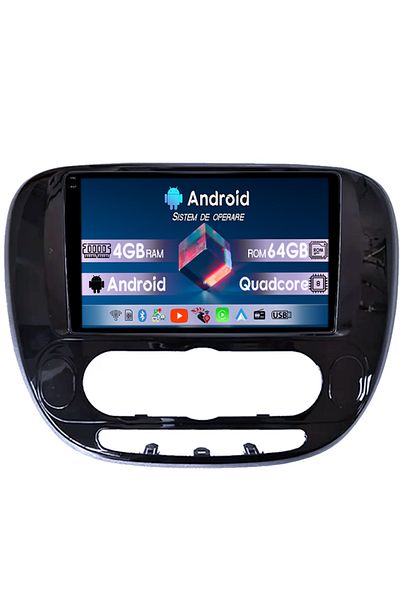 navi-it Navigatie dedicata Kia Soul 2013-2019, 4GB RAM 64GB ROM, Quad Core, Display 9" QLED 1K, Carplay, And