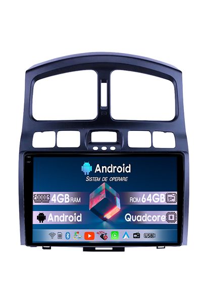 navi-it Navigatie dedicata Hyundai Santa Fe 2000-2012, 4GB RAM 64GB ROM, Quad Core, Display 9" QLED 1K, Carp