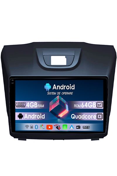 navi-it Navigatie dedicata Chevrolet S10, Isuzu D-Max, Holden Colorado 2014-2018, 4GB RAM 64GB ROM, Quadcore