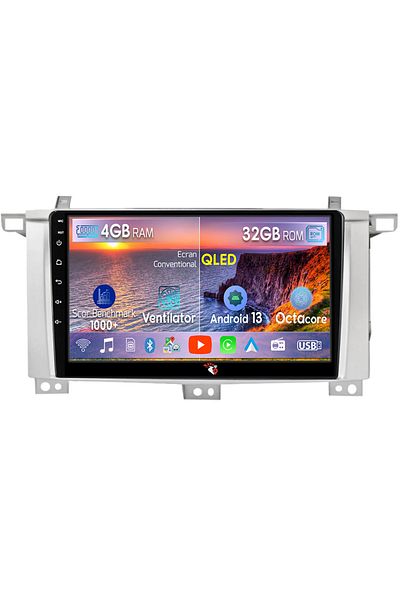 navi-it Navigatie dedicata Toyota Land Cruiser 2003-2008, 9 Inch, 4GB RAM 32GB ROM, QLED, Octacore, DSP, RDS