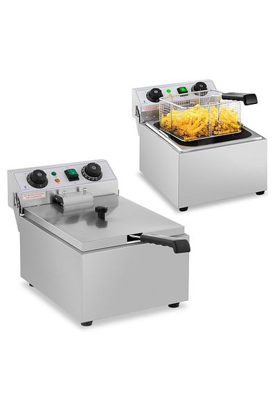 Royal Catering Friteuză electrică cu cronometru 230 V 3200W 10 L